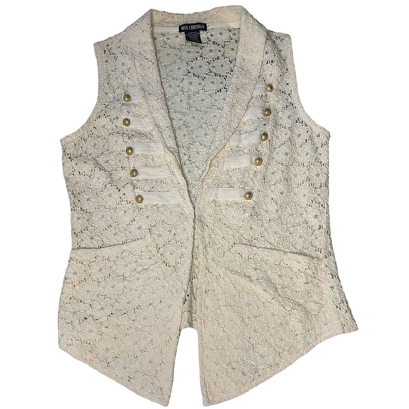 Ivory Lace Vest - Med - Picture 4 of 5